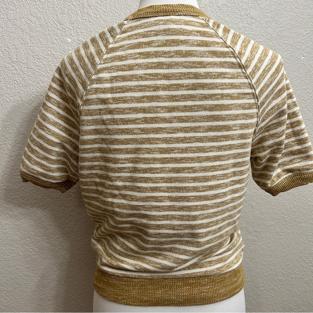 Universal Thread Striped Short Sleeve Knit Top - Picture 2 of 6